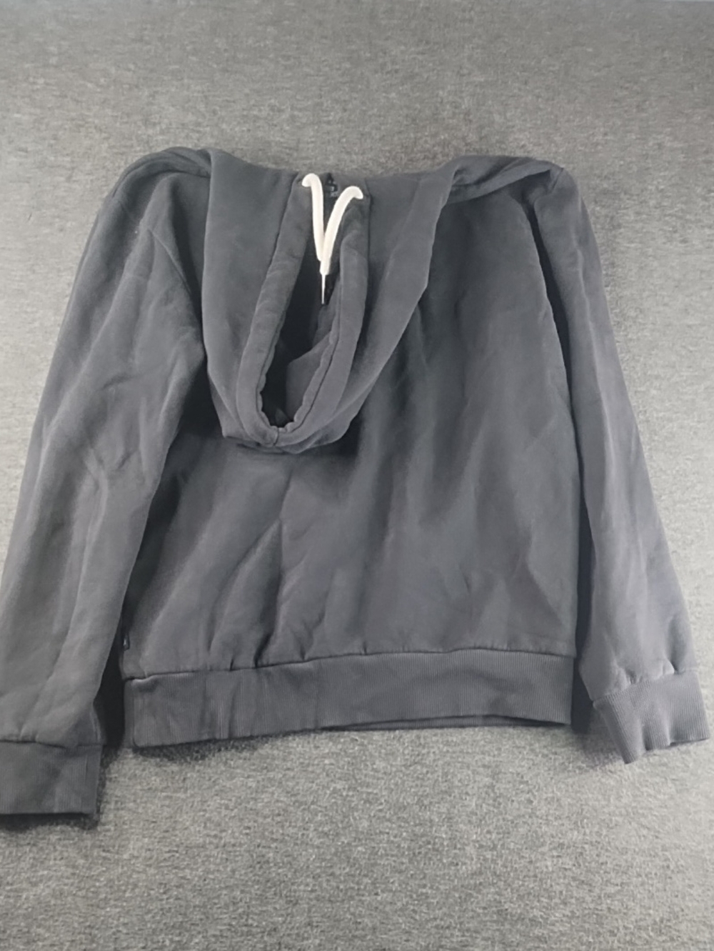 Superdry Men's Charcoal Hoodie with Yellow & Light Blue Graphic - Picture 6 of 8